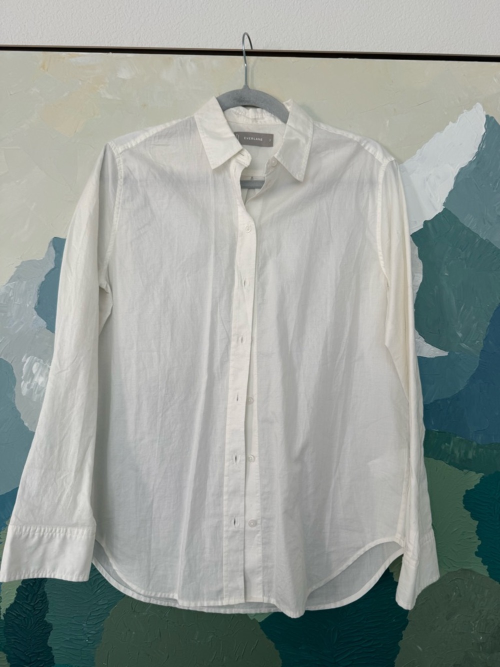 Everlane White Women’s Classic Button-Down Shirt